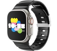 Magnetic Folding Clasp Silicone Watch Band for Apple Watch Ultra Bands (49mm, 46mm, 45mm, 44mm) - Sweat-Proof, Strong Magnet Sport Strap for Men & Women, Compatible with iWatch Ultra 3/2/1, SE&SE3/2/1