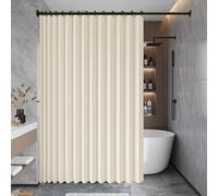 Magnetic Folding Door Curtain 117 x 179 cm Thermal Noise Reducing Dim Out, Sound, Isolate Oil Smoke Laundry Room Curtains for Room Bedroom Bathroom Living, Beige