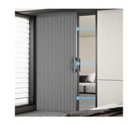 Magnetic Folding Door for Kitchen, Blackout Privacy Curtain, Trackless Waterproof Design for Bathroom and Bedroom(Style 2,240x180cm)