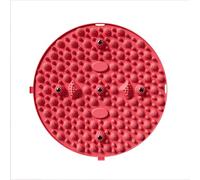 Magnetic Foot Massage Board, Double-Layer Anti-Collapse Acupressure Board, Foot acupoint Magnet Stimulator, Home deep-Level Massage mat, Relieving Pain and Balancing Training (Red,35 * 35cm)