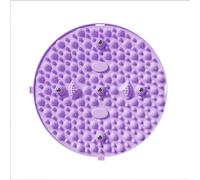 Magnetic Foot Massage Board, Double-Layer Anti-Collapse Acupressure Board, Foot acupoint Magnet Stimulator, Home deep-Level Massage mat, Relieving Pain and Balancing Training (Purple,55 * 55cm)