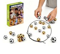 Magnetic Football Chess Game Set with 20 Pieces Ball & String (B)