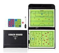 Magnetic Football Coach Board - Visual Tactics Sandbox with 24 Player Magnets & Marker, Portable Folding Professional Board for Live Training, Match Analysis & Strategy Planning