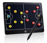 Magnetic Football Coaching Board, Bestcool Football Tactics Board with Stylus Pen, 27PCS Magnetic Markers, Portable Football Soccer Writing Tablet for Strategy, Planning and Training, Coach Gifts