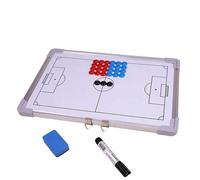 Magnetic Football Tactics Board, Soccer Coaching Board Strategy Board Whiteboard with Magnetic Markers Pen & Eraser Soccer Coach Marker Sport Equipment, White