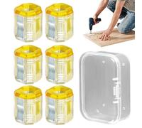 Magnetic for Bits and Screws - 6 Pieces Transparent Accessory for Hand Tools | Magnetic for Electric Drill Screws, for Women, Professionals, Beginners, Craftsmen and Me