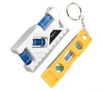 Magnetic for mini for spirit Level 23cm ABS Body 3-Vial Magnetic(2PCS White)