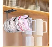 Magnetic for Stanley Cup Holder for Refrigerator, Heavy Duty Tumbler Holder for Cups, Wall Mount or Fridge Organizer,Space Saving Water Bottle Rack for 30oz 40oz Tumblers, Kitchen and Cabinet Storage