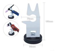 Magnetic for TIG Welding Torch Stand Holder Support for TIG and Plasma Cutter Torches, Carbon Steel with Magnet, 160mm Height, 84mm Diameter, White