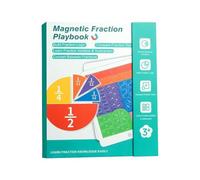 Magnetic Fraction Book, Fractions Resources For Children, Magnetic Fraction Educational Puzzle With Tiles And Circles, Math Manipulatives Learning Toys For Kids (1pcs)