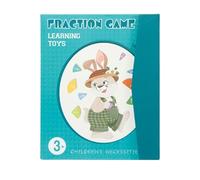 Magnetic Fraction Calculation Demonstration Book - Mathematical Fractions Learning Magnets Puzzles, Practical Building Blocks for Table Primary School Teaching Homeschool Students Children Teenagers