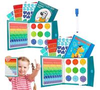 Magnetic Fraction Demonstration Book, Durable Magnetic Fractions Puzzle Book for Kids, Fraction Magnet Learning Toy for Classroom, Homeschool & Teacher Supplies (13)