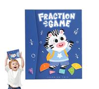 Magnetic Fraction Demonstration Book,Educational Learning Materials for Mathematics with Manipulatives - Magnetic Fractions of Childhood Learning | for Education Teaching