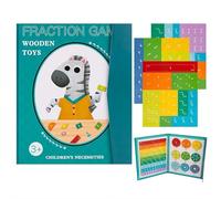 Magnetic Fraction Demonstration Book for Kids Learning, Math Manipulatives Set with Fraction Tiles & Magnets, Educational Fraction Puzzle for Elementary, Teaching Aid for Classroom Homeschool