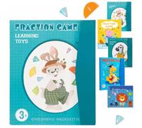 Magnetic Fraction Demonstration Book for Kids Learning, STEM Math Manipulatives Set with Fraction Tiles & Magnets, Educational Fraction Games for Elementary, Teaching Aid for Classroom Homeschool