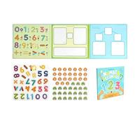 Magnetic Fraction Demonstration Book - Math Manipulatives | Magnetic Fraction Educational Puzzle for Homeschool, Classroom, Elementary School, Travel, Student Learning, Math Practice