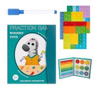 Magnetic Fraction Demonstration Book, Stem Magnetic Math Master Set - 102 Pcs, Magnetic Fraction Tiles & Fraction Circles Disc Set For Math Learning (Dark Green)