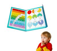 Magnetic Fraction Demonstration Book with Tiles & Circles, Math Teaching Aid Set for Kids, Hands-On Fraction Learning Puzzle for Classroom & Home (Ordinary style)