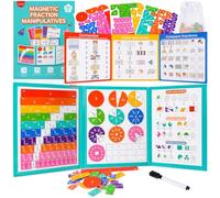 Magnetic Fraction Educational Puzzle, Fraction Tiles & Circles Maths Set