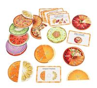Magnetic Fraction Educational Puzzle - Magnetic Fraction Puzzle | Fruit Theme Math Game | Educational Math Toy | Kids Learning Toy For Boys Girls Birthday