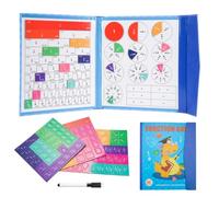 Magnetic Fraction Playbook, Fractions Learning Magnet Puzzle Board