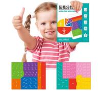 Magnetic Fraction Puzzle for Kids- Educational Puzzles Magnetics Fraction Book for Preschool To Elementary School, Montessori Magnetic Maths Manipulatives for Kids Math Skills Preschool