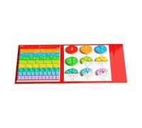 Magnetic Fraction Teaching Ai Ds, Educational & Versatile, 17.8x22cm/7.01x8.66 Inches, Fraction Demonstration Set, Learning Math Book, Easy To Use & Organized, For Study Activity