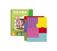 Magnetic Fraction Tiles - 6.69inch Math Learning Manipulatives for Classroom, School Instruction with Hands-On Function and Colorful Blocks, Teacher Resource for Homeschooling, Storage Use