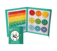 Magnetic Fraction Tiles - Educational Fraction Tiles Circles Puzzle | Math Learning Homeschool Supplies, Comprehensive