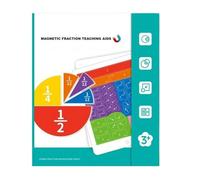 Magnetic Fraction Tiles, Funny Interactive Educational Tools, Math Manipulatives for Kids, Teaching Fractions Boys, Girls, Teachers, Students, Classroom, Play, Birthday, Holiday Learning