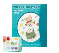 Magnetic Fractions for Kids - Magnetic Math Fraction Book Teaching Set | Hands-On Blocks for Tabletop Elementary School Classroom Homeschool Students Girls Boys Toddler