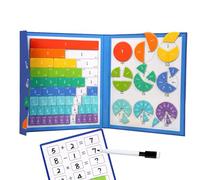 Magnetic Fractions Learning Board | Interactive Educational Toy & Classroom Teaching Aid for Kids Ages 6-12 | Includes Fraction Circles, Tiles & Division Demonstrator | Hands-On Maths Manipulatives
