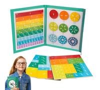 Magnetic Fractions Puzzle Magnetic Fractions Circles Fraction Tile Circles Educational Puzzle | Math Learning Supplies at Home Complete Resources s