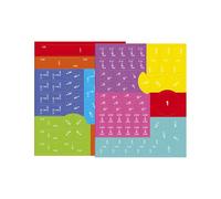 Magnetic Fracture Tiles - 9 Inch Paper Book | Learning Math - Interactive Fracture Demonstration Tool for Kids in Primary School Home School Class
