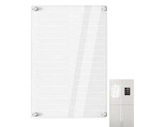 Magnetic Fridge Board | With 3 Pens - Acrylic Magnetic Weekly Planner | Planning Home Office Kitchen Children's Room