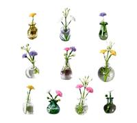 Magnetic Fridge Pots - 10 Pieces In, Cute Decoration | Mini Magnetic Pots for the Refrigerator, Ideal for Home, Kitchen, Classroom, Office, Photos, Pictures, Mom, Women, Girls and Teacher