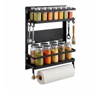 Magnetic fridge spice rack, kitchen organiser, paper towel holder