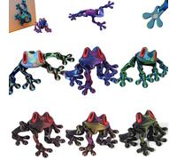Magnetic Frogs, Magnetic Frog Toy, 3D Printed Magnet Frog, Realistic Jointed Jumping Frogs Model,Frog Fridge Magnets, Movable Joint Frog Toy Model,Frog Refrigerator Magnets for Home Office (6Pcs -#2)
