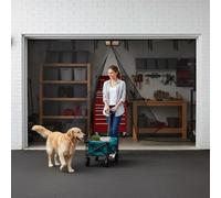 Magnetic Garage Door, Garage Curtains in Summer, Garages Bug Screen, Hands Free Magnetic Screen Door for Garages, Patio, Workshop, Home Gym 244 X 213 Cm ~ 549 X 305 Cm(White,396 x 305 cm(13 x 10 ft))