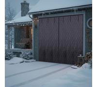 Magnetic Garage Door Insulation Kit, Thermal Insulated Screen Door, 8ft 9ft 10ft 12ft 14ft 16ft Garage Winterized Curtain Cover, Blanket for Weatherproof, Windproof, Soundproof(Black,W183xH229cm)