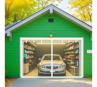 Magnetic Garage Door Screen, Fiberglass Mesh for Easy Access, Hands-Free Entry, Ideal for Patio, Outdoor, Gym, and Sun Protection