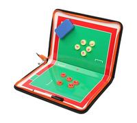 Magnetic Gate Ball Coaching Board, Gate Ball Clipboard for Coaches, with Pen and Magnetic Chess Pieces, Foldable Design, for Teaching