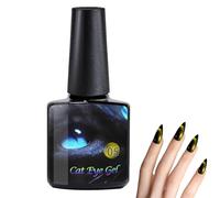 Magnetic Gel Polish - Kitten Eye 8ml Rainbow Shade, Colorful Shimmer Lacquer | Sparkling Magnetic Gel, Easy Use Salon Finish During At Home Nails Beauty Styling Moments