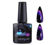 Magnetic Gel Polish - Kitten Eye 8ml Rainbow Shade, Colorful Shimmer Lacquer | Sparkling Magnetic Gel, Easy Use Salon Finish During At Home Nails Beauty Styling Moments