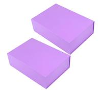 Magnetic Gifts Box 2Pcs 8x7x3.5in Keepsake Box with Lid Decorative Easy Folding for Birthday Baby Shower Valentine's Day Holiday