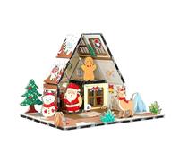 Magnetic Gingerbread House Building Set for Kids for Grandkids, DIY Magnetic Tiles Construction Toy, Mini Building Blocks for Toddlers