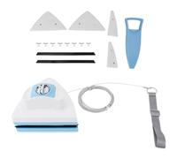 Magnetic Glass Cleaner Tool - Ergonomic Adjustable Wiper Brush, Strong Magnetic Window Slider, Household Cleaning Device, Window Cleaner with Double Glazing | Reliable Magnetisc
