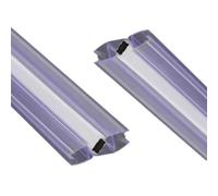 Magnetic Glass Shower Door Seal Strip 110cm for 812mm Thickness Easy Install Flexible Bottom Seal for Shower C Shape Design Durable Waterproof Protection