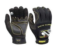 Magnetic Gloves - Work Gloves with Integrated Magnetic Storage available in medium, large and extra large (M,L,XL) - Ideal for holding nails, screws, nuts, bolts and drill bits, Größe Handschuhe:XL