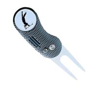 Magnetic Golf Ball Mark Divot Tool - Portable Foldable Green Repair Tool, Turf Maintenance | Professional Golf Accessory With Ball Marker For Men And Women, Handy Tool For Greenside Etiquette